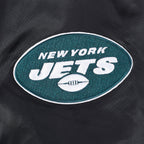 NFL NEW YORK JETS CLASSIC WOMEN'S SATIN JACKET (BLACK)