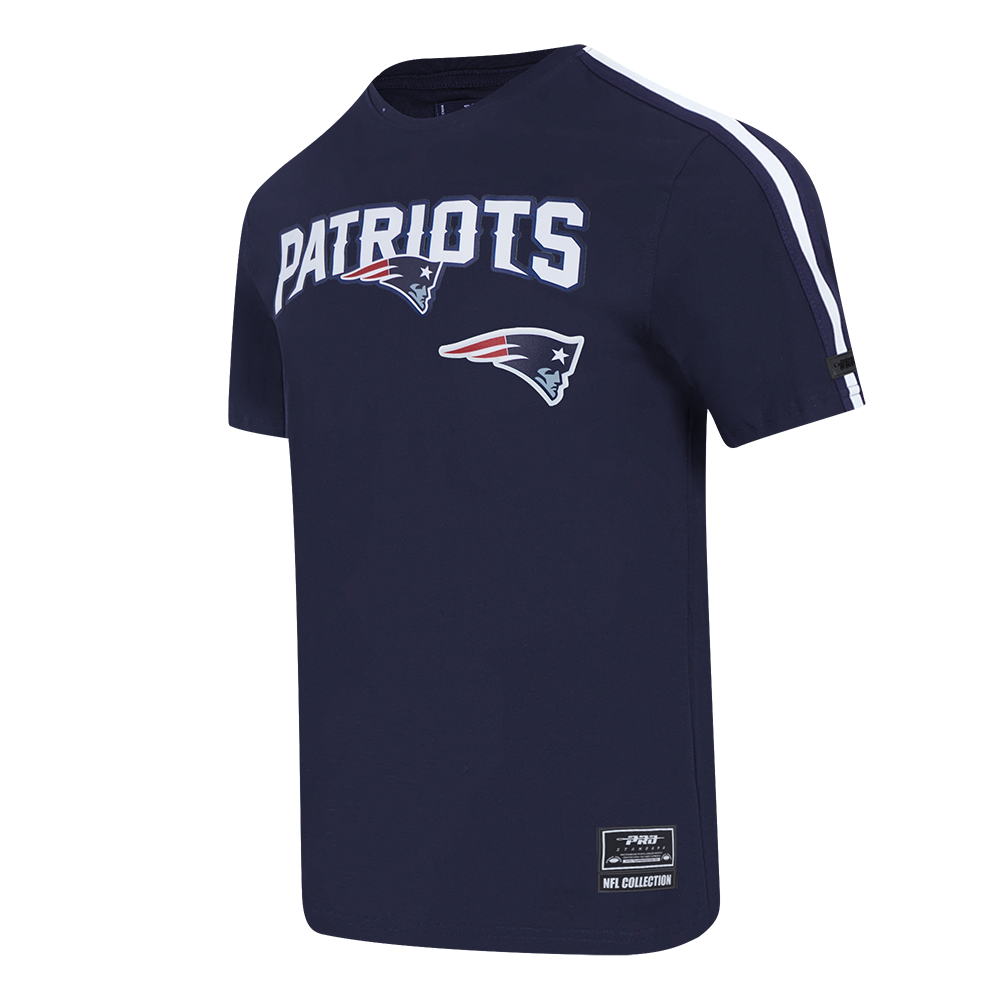 NFL NEW ENGLAND PATRIOTS CLASSIC MESH MEN'S SJ STRIPED TEE (MIDNIGHT NAVY)