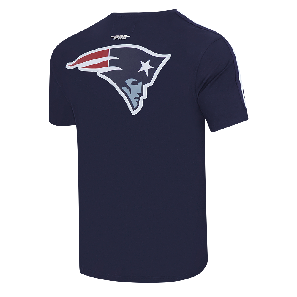 NFL NEW ENGLAND PATRIOTS CLASSIC MESH MEN'S SJ STRIPED TEE (MIDNIGHT NAVY)
