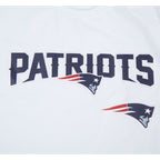 NFL NEW ENGLAND PATRIOTS CLASSIC MESH T-SHIRT EN JERSEY SIMPLE À RAYURES (BLANC/MARINE MINUIT)