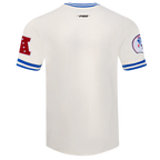 NFL NEW ENGLAND PATRIOTS RETRO CLASSIC T-SHIRT POUR HOMME (COQUILLE D'ŒUF/BLEU ROYAL)