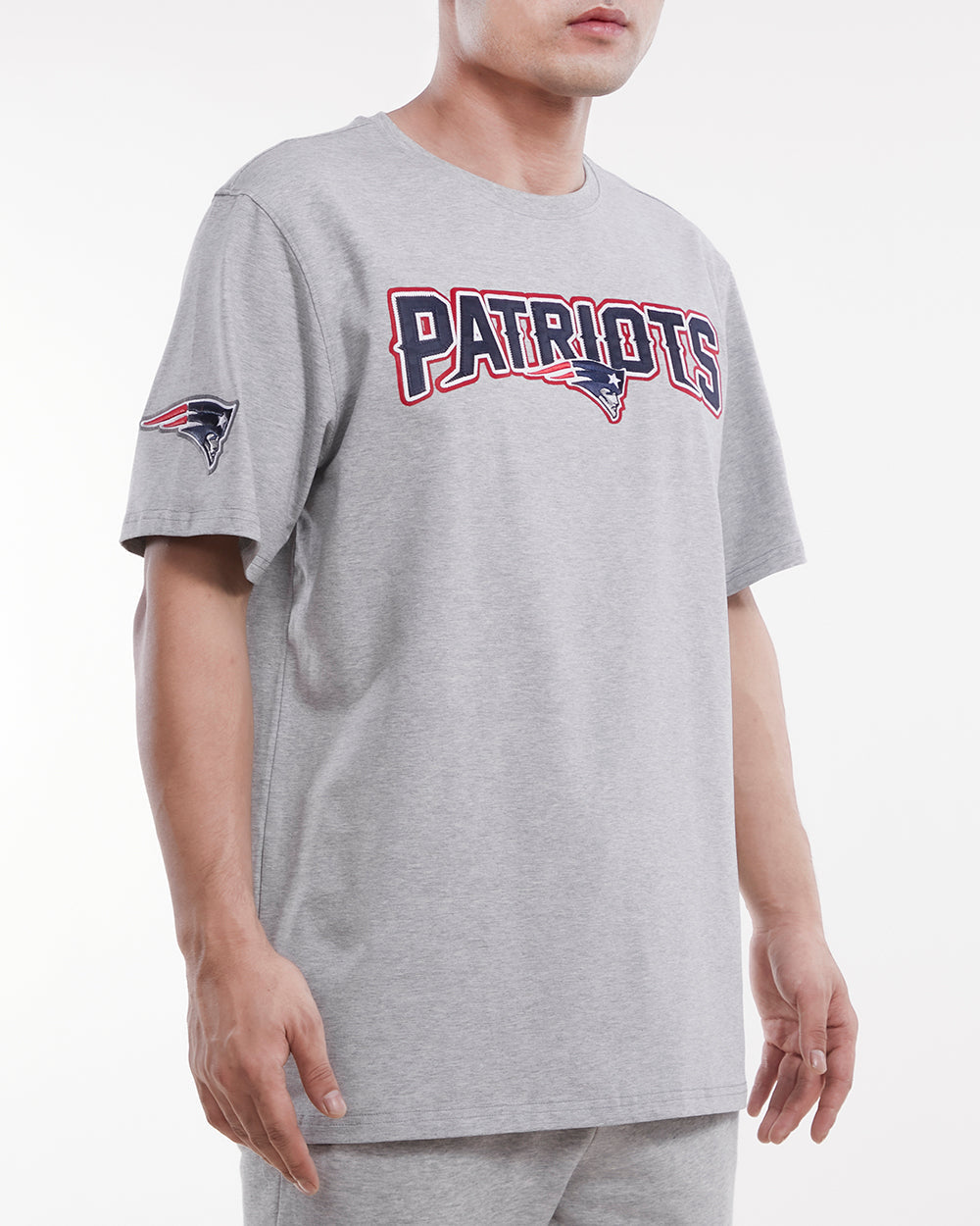 NFL NEW ENGLAND PATRIOTS TACKLE TWILL MEN'S TEE (HEATHER GREY)