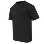 NFL NEW ENGLAND PATRIOTS NEUTRAL T-SHIRT EN JERSEY DE COTON À ÉPAULES TOMBANTES POUR HOMME (NOIR)