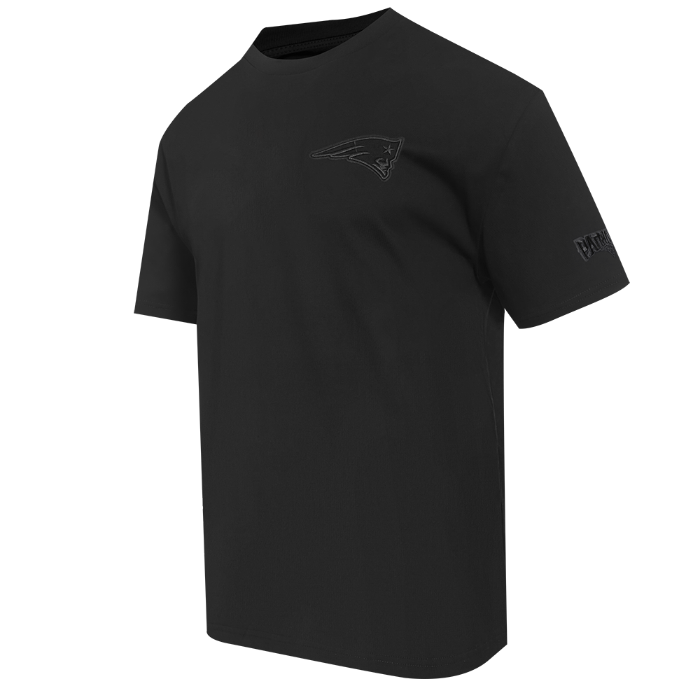 NFL NEW ENGLAND PATRIOTS NEUTRAL T-SHIRT EN JERSEY DE COTON À ÉPAULES TOMBANTES POUR HOMME (NOIR)