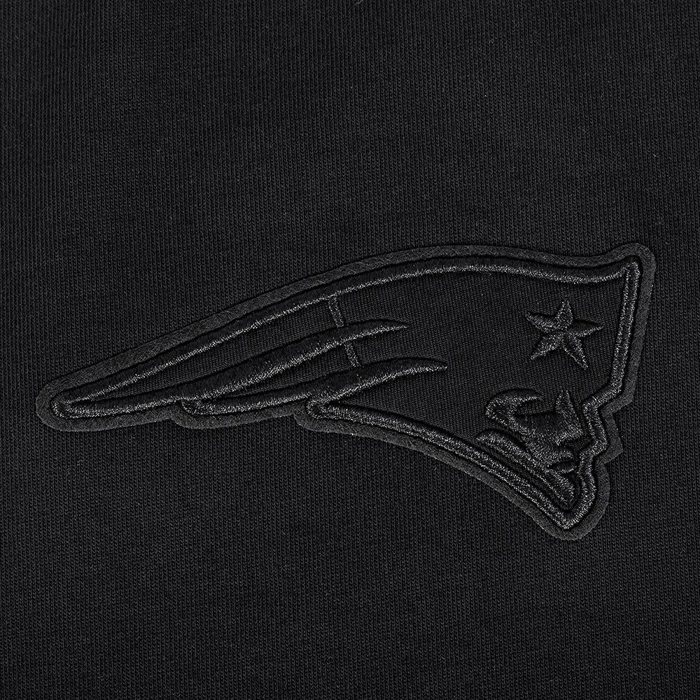 NFL NEW ENGLAND PATRIOTS NEUTRAL T-SHIRT EN JERSEY DE COTON À ÉPAULES TOMBANTES POUR HOMME (NOIR)