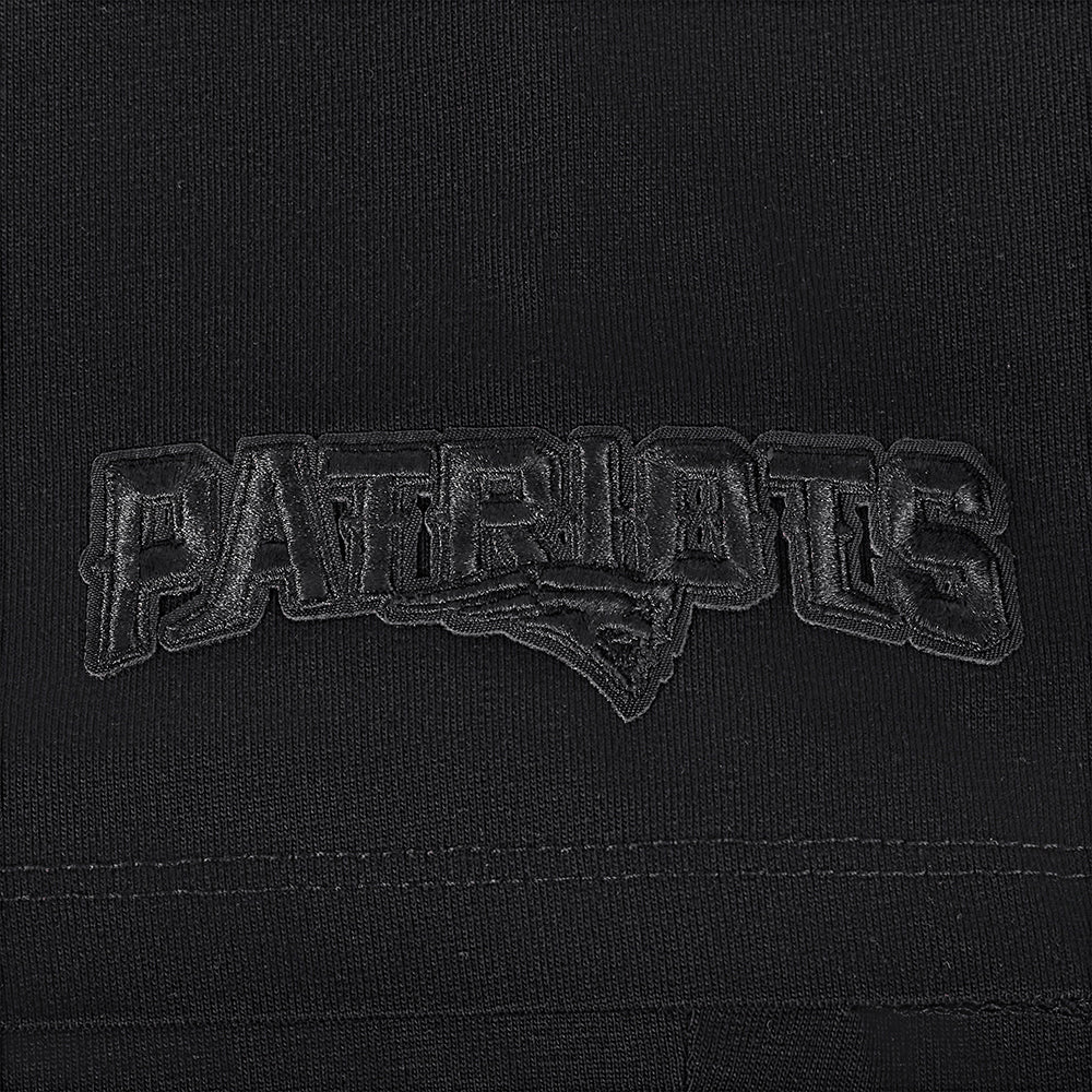 NFL NEW ENGLAND PATRIOTS NEUTRAL T-SHIRT EN JERSEY DE COTON À ÉPAULES TOMBANTES POUR HOMME (NOIR)