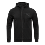NFL NEW ENGLAND PATRIOTS TRIPLE BLACK CHANDAIL À CAPUCHON EN MAILLE DOUBLE À GLISSIÈRE POUR HOMME (TRIPLE NOIR)