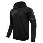 NFL NEW ENGLAND PATRIOTS TRIPLE BLACK CHANDAIL À CAPUCHON EN MAILLE DOUBLE POUR HOMME (TRIPLE NOIR HOMME)