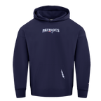 NFL NEW ENGLAND PATRIOTS WINGSPAN MEN'S DROP SHOULDER FLC PO HOODIE (MIDNIGHT NAVY)