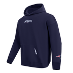 NFL NEW ENGLAND PATRIOTS WINGSPAN MEN'S DROP SHOULDER FLC PO HOODIE (MIDNIGHT NAVY)