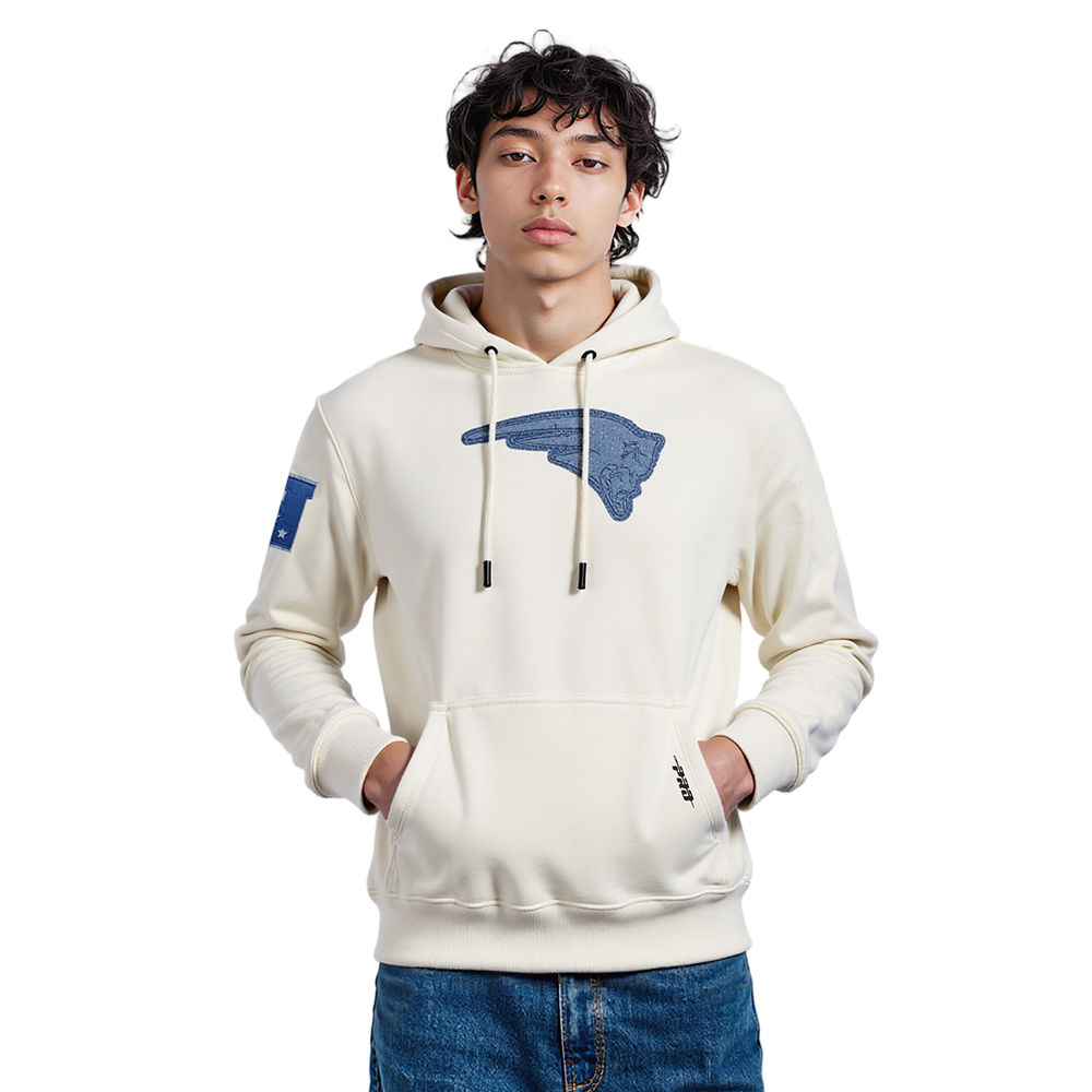 NFL NEW ENGLAND PATRIOTS VARSITY BLUES CHANDAIL À CAPUCHON POUR HOMME (LIN)