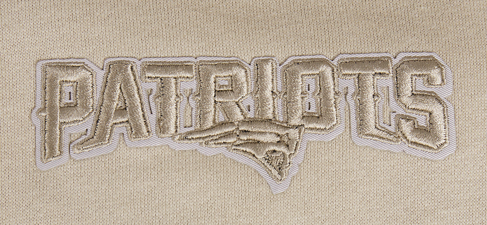 NFL NEW ENGLAND PATRIOTS NEUTRAL MEN'S DROP SHOULDER FLC CREWNECK (TAUPE)