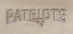 NFL NEW ENGLAND PATRIOTS NEUTRAL MEN'S DROP SHOULDER FLC CREWNECK (TAUPE)