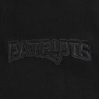 NFL NEW ENGLAND PATRIOTS NEUTRAL MEN'S DROP SHOULDER FLEECE PULLOVER HOODIE (BLACK)
