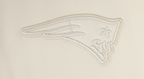 NFL NEW ENGLAND PATRIOTS NEUTRAL CHANDAIL À CAPUCHON EN MOLLETON À ÉPAULES TOMBANTES POUR HOMME (COQUILLE D'ŒUF)