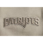 NFL NEW ENGLAND PATRIOTS NEUTRAL MEN'S DROP SHOULDER FLC PO HOODIE (TAUPE)