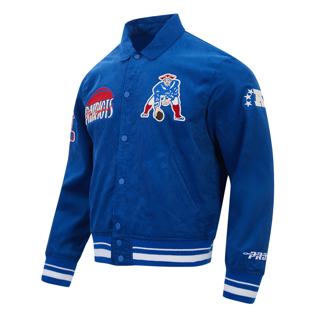NFL NEW ENGLAND PATRIOTS ORIGINAL PLAYERS BLOUSON POUR HOMME (BLEU ROYAL)