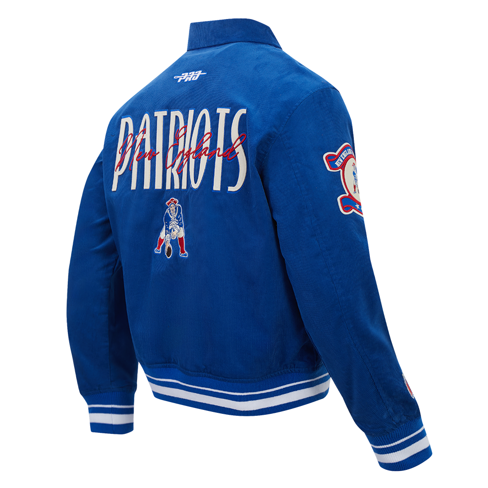 NFL NEW ENGLAND PATRIOTS ORIGINAL PLAYERS BLOUSON POUR HOMME (BLEU ROYAL)