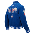 NFL NEW ENGLAND PATRIOTS ORIGINAL PLAYERS BLOUSON POUR HOMME (BLEU ROYAL)