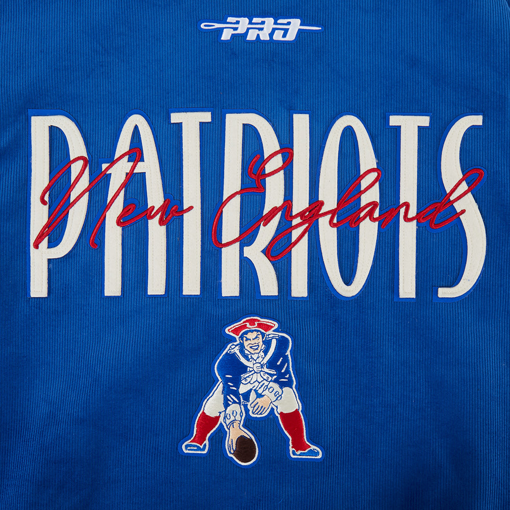 NFL NEW ENGLAND PATRIOTS ORIGINAL PLAYERS BLOUSON POUR HOMME (BLEU ROYAL)