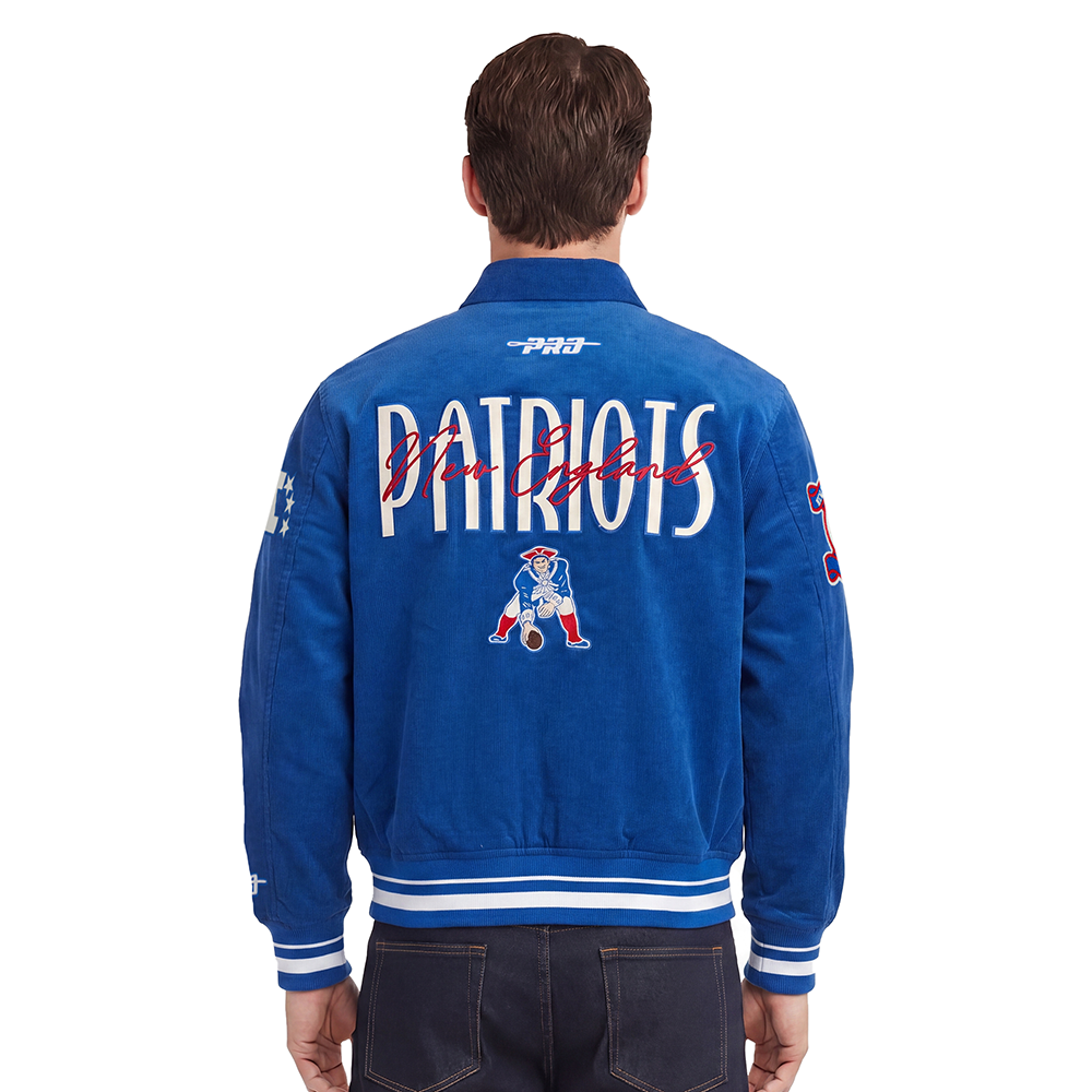 NFL NEW ENGLAND PATRIOTS ORIGINAL PLAYERS MEN'S JACKET (ROYAL BLUE)