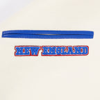 NFL NEW ENGLAND PATRIOTS RETRO CLASSIC MEN'S RIB WOOL VARSITY JACKET (EGGSHELL/ ROYAL BLUE)