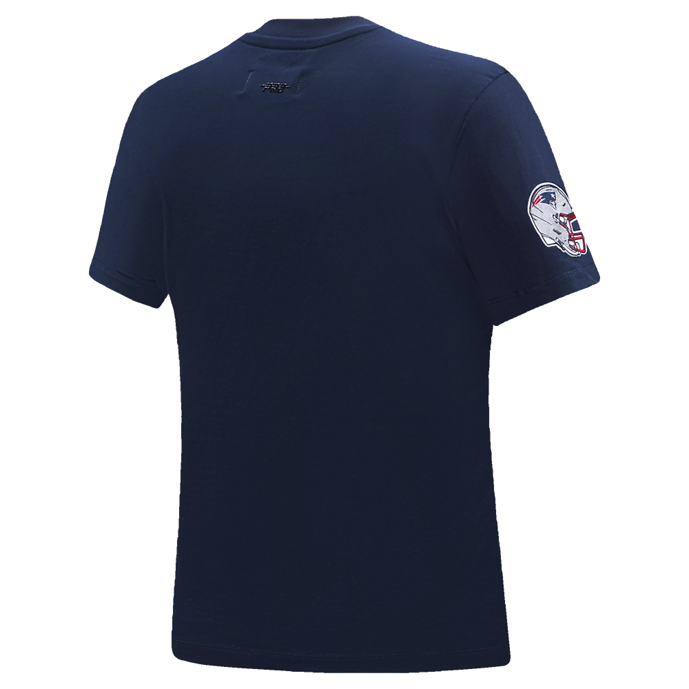 NFL NEW ENGLAND PATRIOTS CLASSIC T-SHIRT AJUSTÉ EN JERSEY SIMPLE À MANCHES COURTES POUR FEMME (MARINE MINUIT)