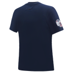NFL NEW ENGLAND PATRIOTS CLASSIC T-SHIRT AJUSTÉ EN JERSEY SIMPLE À MANCHES COURTES POUR FEMME (MARINE MINUIT)