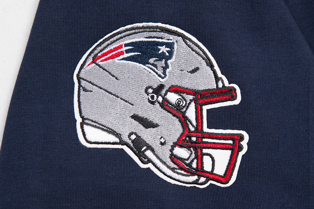 NFL NEW ENGLAND PATRIOTS CLASSIC T-SHIRT AJUSTÉ EN JERSEY SIMPLE À MANCHES COURTES POUR FEMME (MARINE MINUIT)