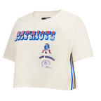 NFL NEW ENGLAND PATRIOTS RETRO CLASSIC WOMEN'S BOXY TEE (EGGSHELL)