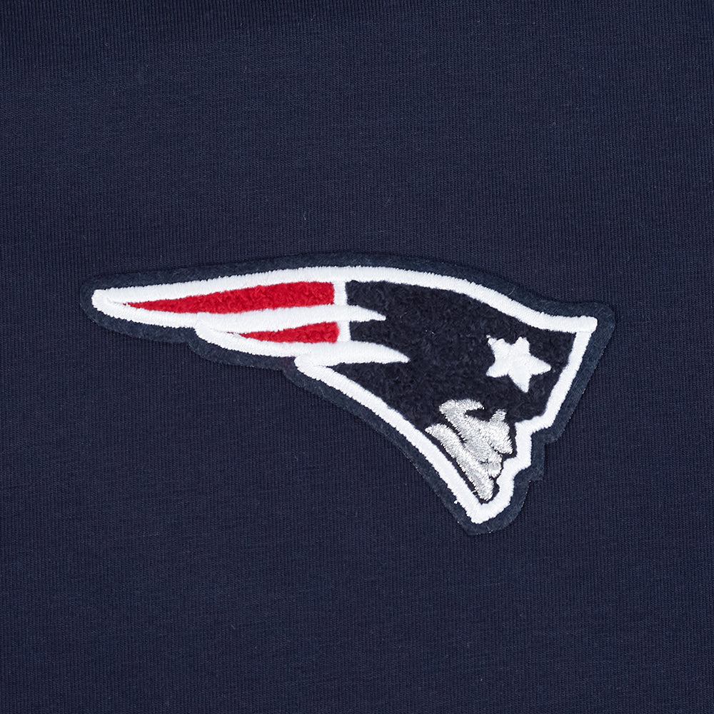 NFL NEW ENGLAND PATRIOTS CLASSIC WOMEN'S SINGLE JERSEY BOXY TEE (MIDNIGHT NAVY)