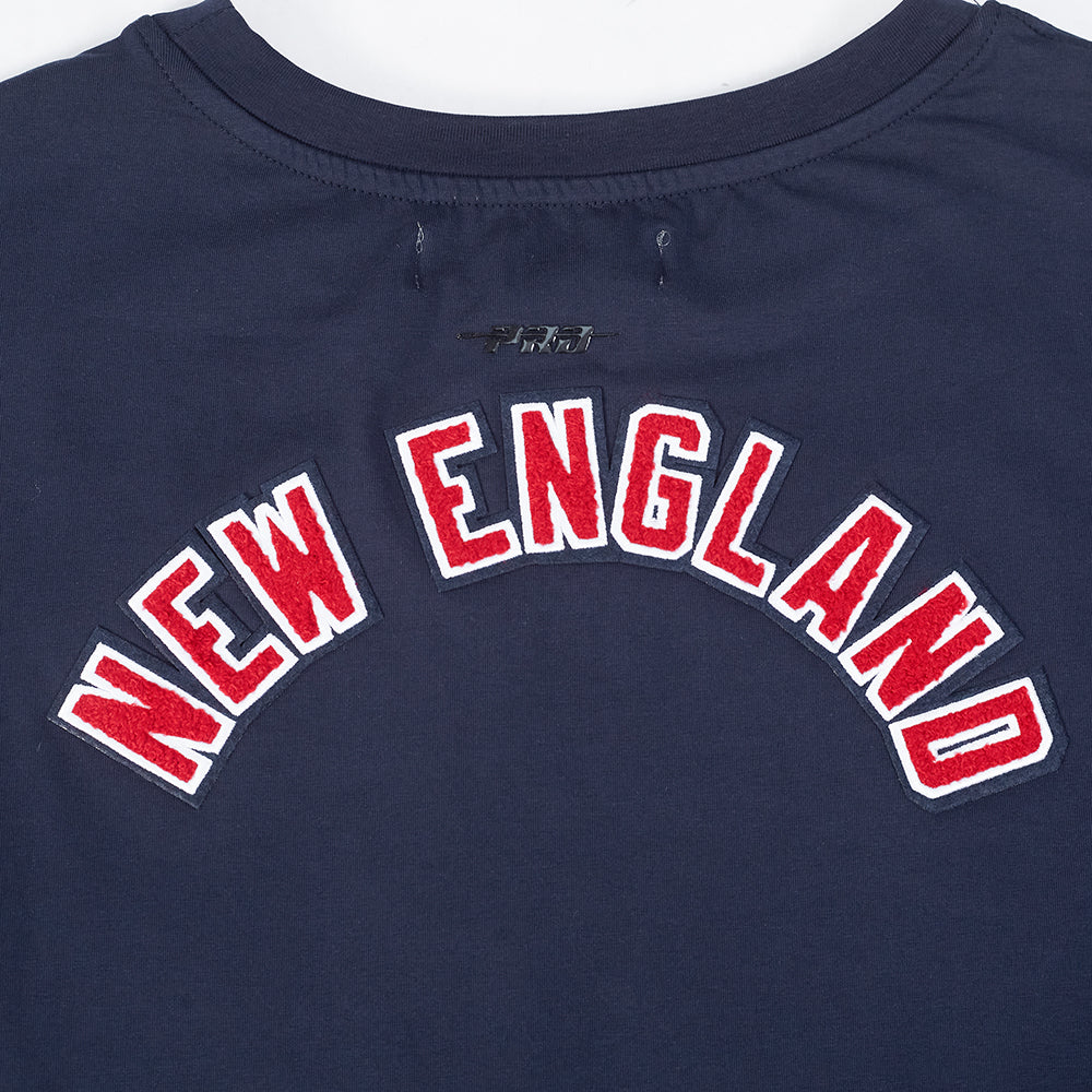 NFL NEW ENGLAND PATRIOTS CLASSIC WOMEN'S SINGLE JERSEY BOXY TEE (MIDNIGHT NAVY)