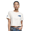 NFL NEW ENGLAND PATRIOTS VARSITY BLUES WOMEN'S  SJ BOXY TEE (LINEN)