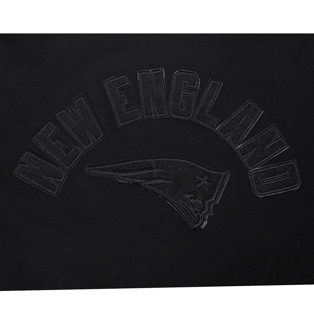 NFL NEW ENGLAND PATRIOTS TRIPLE BLACK WOMEN'S FLC CREWNECK (TRIPLE BLACK WOMEN'S)