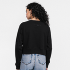 NFL NEW ENGLAND PATRIOTS TRIPLE BLACK WOMEN'S FLC CREWNECK (TRIPLE BLACK WOMEN'S)