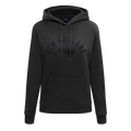 NFL NEW ENGLAND PATRIOTS TRIPLE BLACK WOMEN'S FLEECE PULLOVER HOODIE (TRIPLE BLACK WOMEN'S)