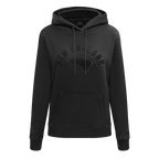 NFL NEW ENGLAND PATRIOTS TRIPLE BLACK WOMEN'S FLEECE PULLOVER HOODIE (TRIPLE BLACK WOMEN'S)