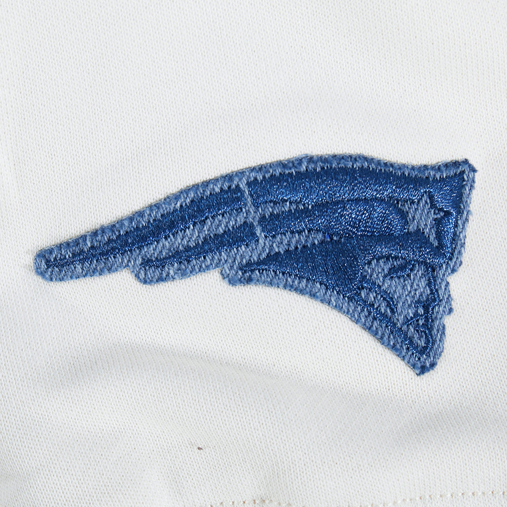 NFL NEW ENGLAND PATRIOTS VARSITY BLUES WOMEN'S  FLC CREWNECK (LINEN)