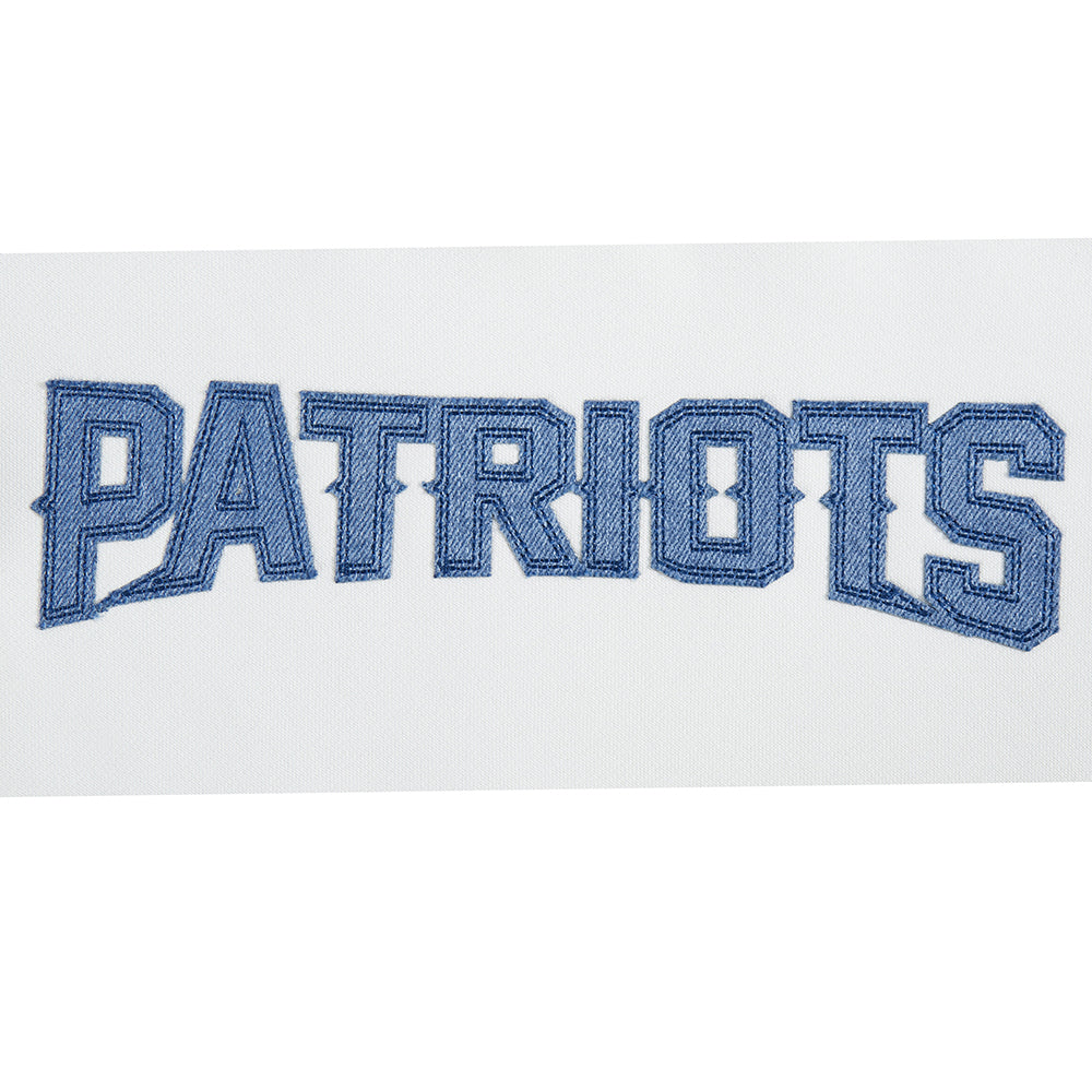NFL NEW ENGLAND PATRIOTS VARSITY BLUES WOMEN'S  FLC CREWNECK (LINEN)