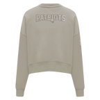 NFL NEW ENGLAND PATRIOTS NEUTRAL WOMEN'S FLEECE CREWNECK (TAUPE)