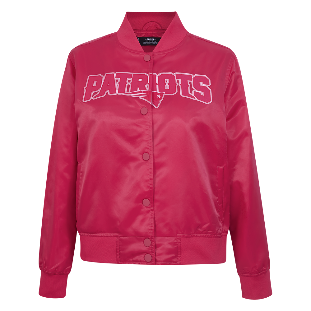 NFL NEW ENGLAND PATRIOTS BLOUSON TRIPLE ROSE EN SATIN POUR FEMME (VIOLET BETTERAVE)