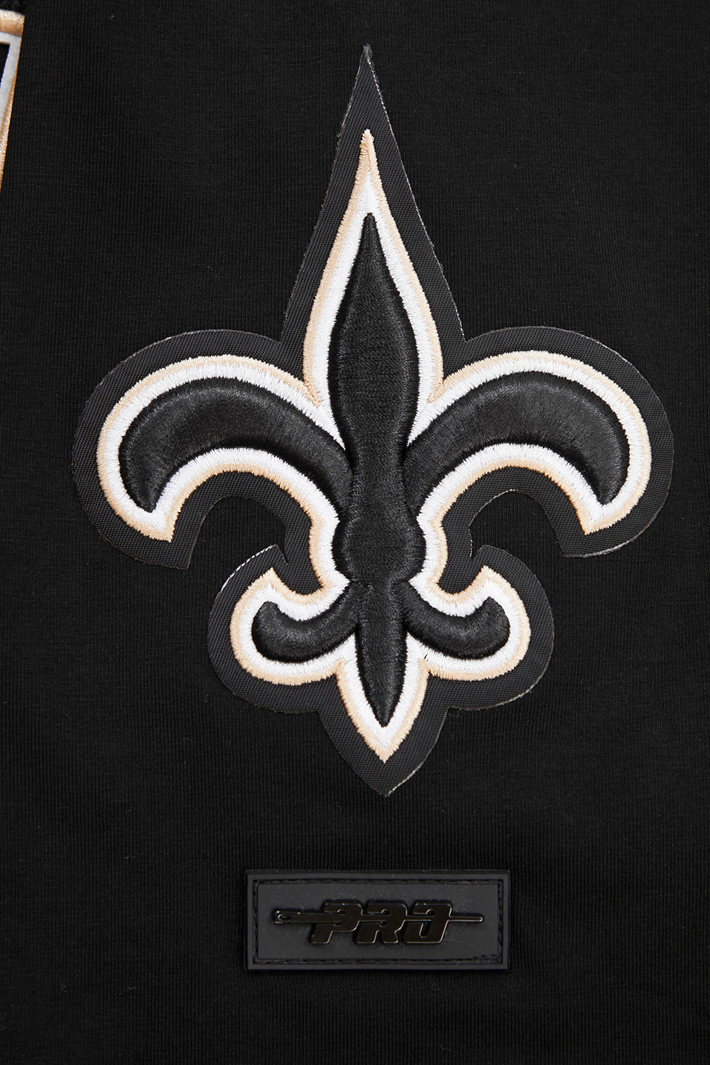 NFL NEW ORLEANS SAINTS CLASSIC CHENILLE T-SHIRT POUR HOMME (NOIR)