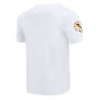 NFL NEW ORLEANS SAINTS CLASSIC CHENILLE T-SHIRT EN JERSEY SIMPLE (BLANC)