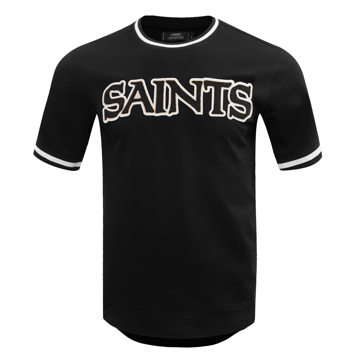 NFL NEW ORLEANS SAINTS CLASSIC CHENILLE TEE (BLACK)