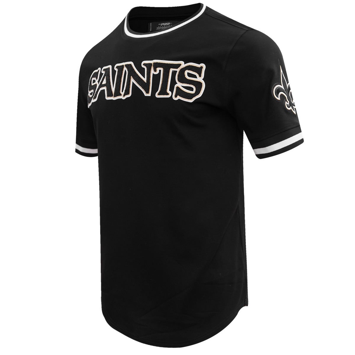 NFL NEW ORLEANS SAINTS CLASSIC CHENILLE TEE (BLACK)