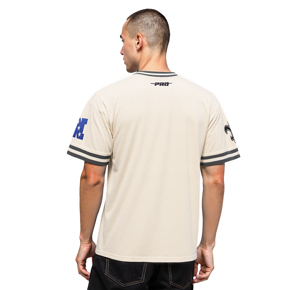 NFL NEW ORLEANS SAINTS RETRO CLASSICS MEN'S S/S TEE (EGGSHELL/ BLACK)