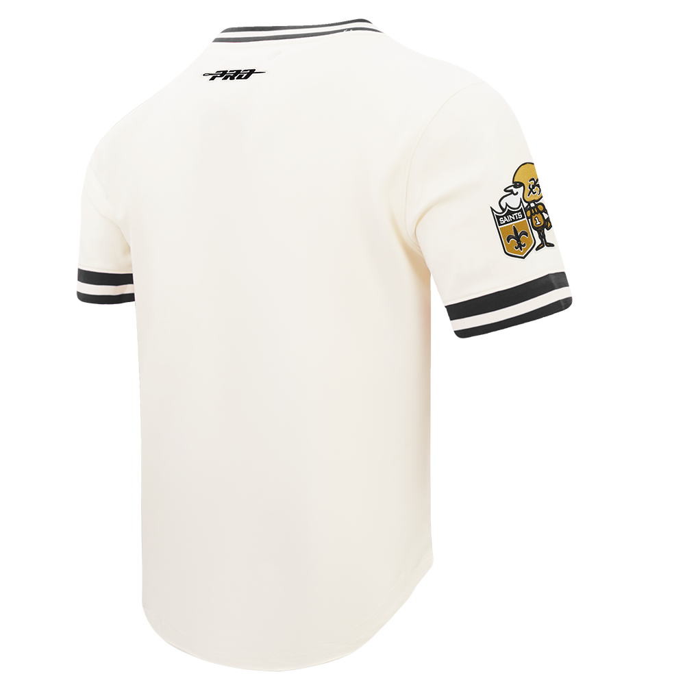 NFL NEW ORLEANS SAINTS RETRO CLASSICS MEN'S SHIRT (EGGSHELL/ BLACK)