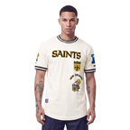 NFL NEW ORLEANS SAINTS RETRO CLASSICS MEN'S SHIRT (EGGSHELL/ BLACK)