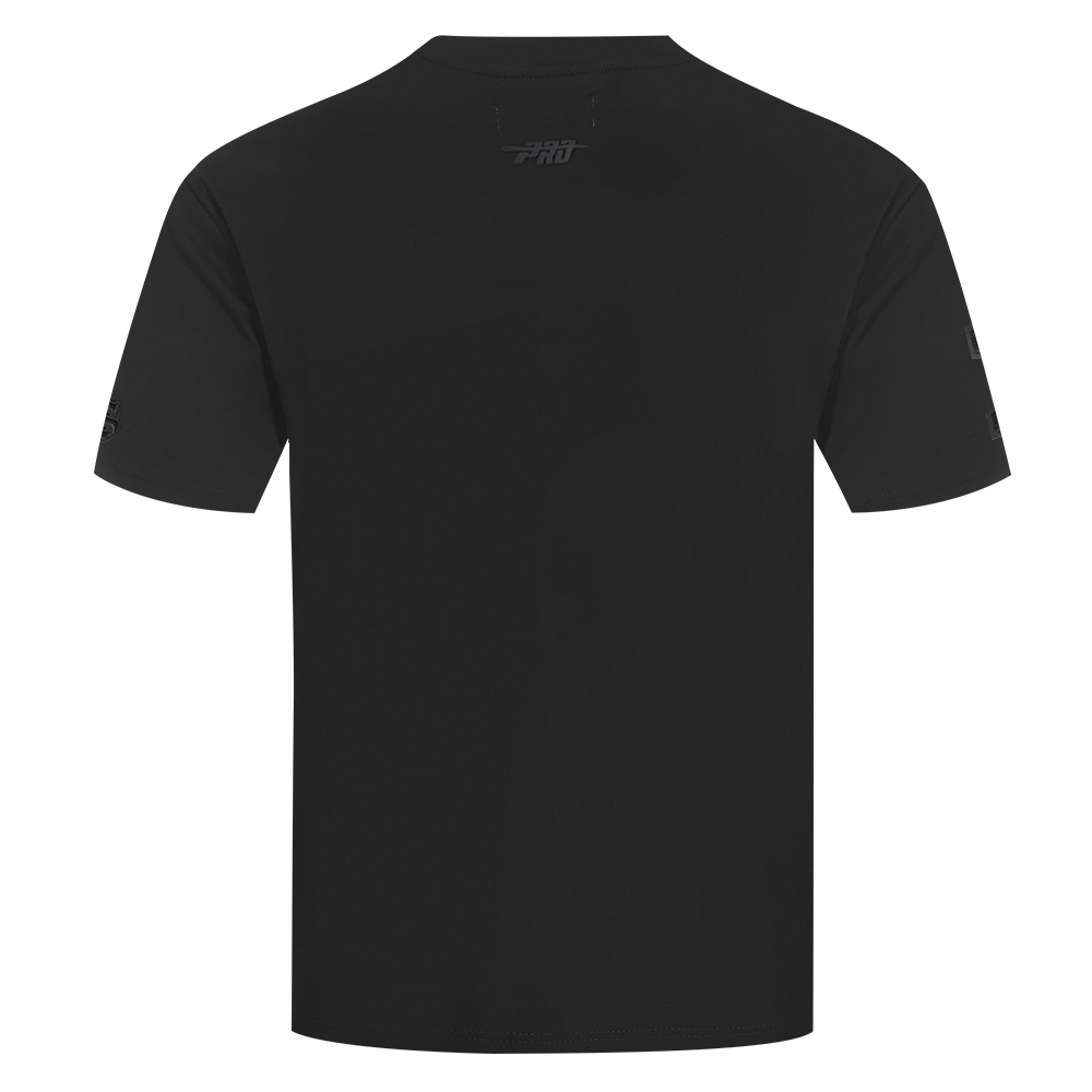 NFL NEW ORLEANS SAINTS NEUTRAL MEN'S COTTON JERSEY DROP SHOULDER TEE (BLACK)