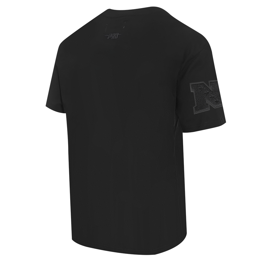 NFL NEW ORLEANS SAINTS NEUTRAL MEN'S COTTON JERSEY DROP SHOULDER TEE (BLACK)